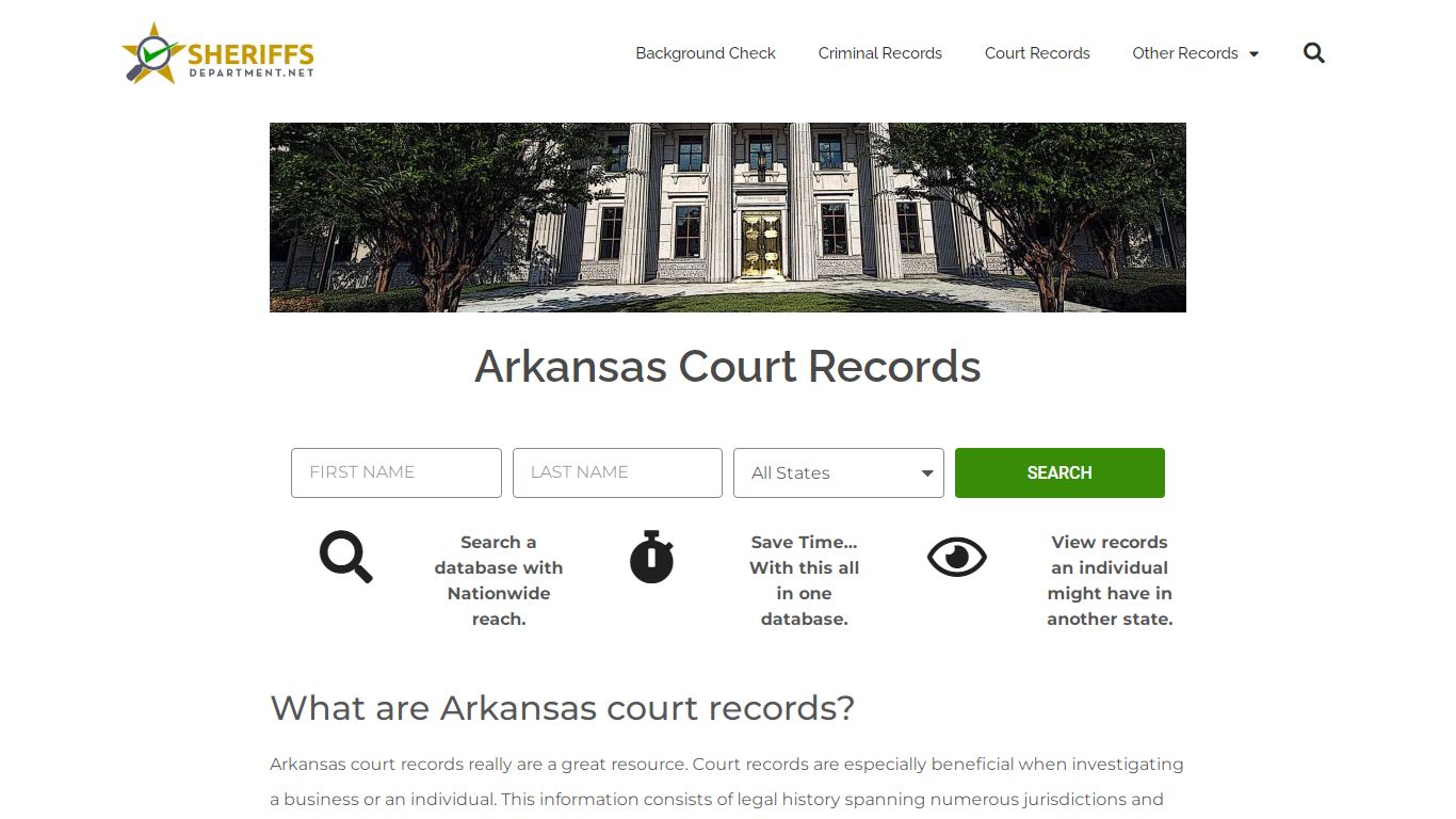 Arkansas Court Records: AR Civil and Criminal Case + Docket Search Online